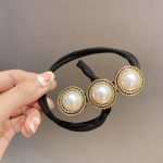Net Red Pan Hair Pearl Diamond Braided Hair Style Hairpin - Image 4