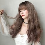 Wig Female Long Hair Slightly Curly Wavy Natural Fluffy Full Top Hair Cover - Image 3