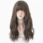 Wig Female Long Hair Slightly Curly Wavy Natural Fluffy Full Top Hair Cover - Image 2
