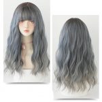 Wig Female Long Hair Slightly Curly Wavy Natural Fluffy Full Top Hair Cover - Image 6