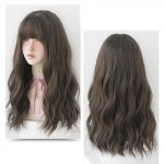 Wig Female Long Hair Slightly Curly Wavy Natural Fluffy Full Top Hair Cover - Image 7
