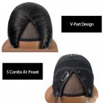 Lace Free Mechanism Yaki Straight Pure Human Wig - Image 5