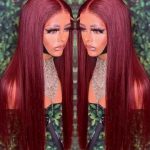 Full Headgear Long Straight Front Lace Wig Smooth Hair - Image 7