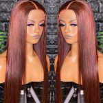 Red Brown 33color Huamn Hair Wig 134HD Transparent Lace - Image 5