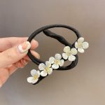 Net Red Pan Hair Pearl Diamond Braided Hair Style Hairpin - Image 6