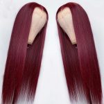 Full Headgear Long Straight Front Lace Wig Smooth Hair - Image 4