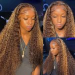Curly Loose Deep Wave Lace Forehead Wig 13x4 - Image 3