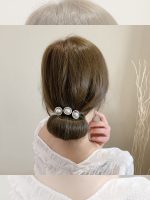 Net Red Pan Hair Pearl Diamond Braided Hair Style Hairpin - Image 3